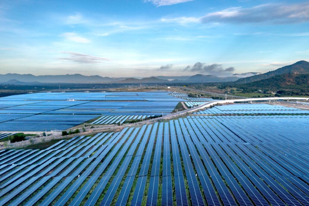 expansive solar farm in vietnam s binh thuan province